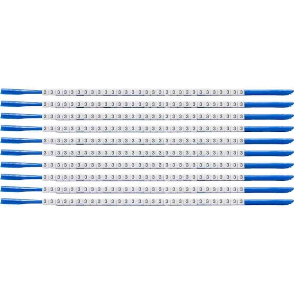 ClipSleeve Wire Markers Size 07 Nylon 18 AWG - 18 AWG, 3 Pack of 300 Each, 300PK